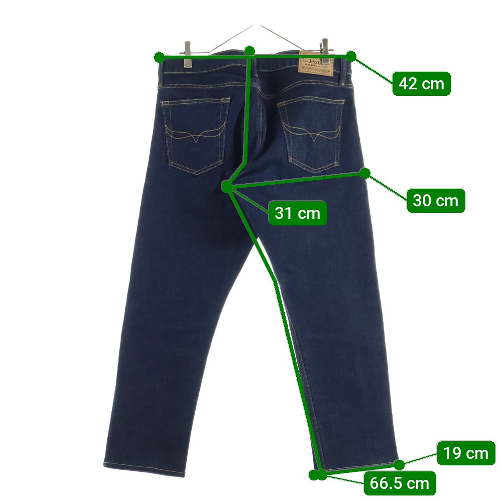 POLO RALPH LAUREN(ポロラルフローレン) ジップフライ スリムフィット デニムパンツ インディゴ