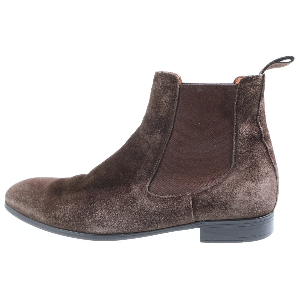 Santoni(サントーニ) スエード レザー チェルシーブーツ チャコール