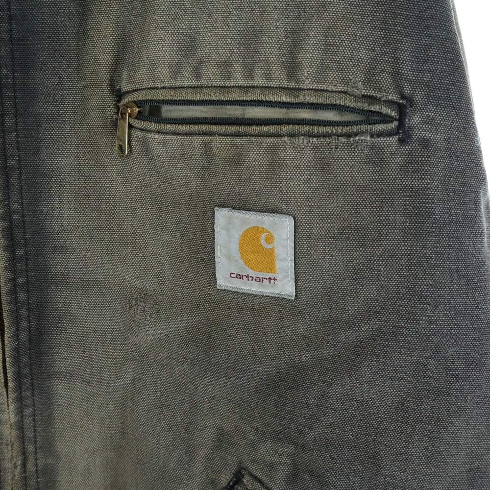CARHARTT(カーハート) VINTAGE DETROIT JACKET ヴィンテージ ダック地 ダメージ デトロイトジャケット ブラック