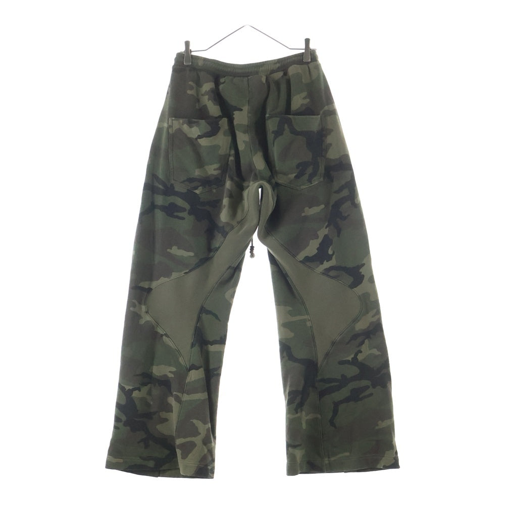 NVRFRGT(ネバーフォーゲット) 25SS 3D TWISTED LOUNGE WIDE PANTS ラウンジワイド スウェットパンツ カモフラ カーキ NF251P13