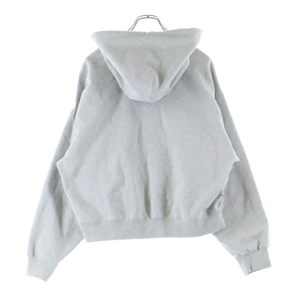 NIKE(ナイキ) ×STUSSY Fleece Zip Hoodie ロゴ刺繍 ジップアップ スウェットパーカー フーディー グレー FJ9181-050
