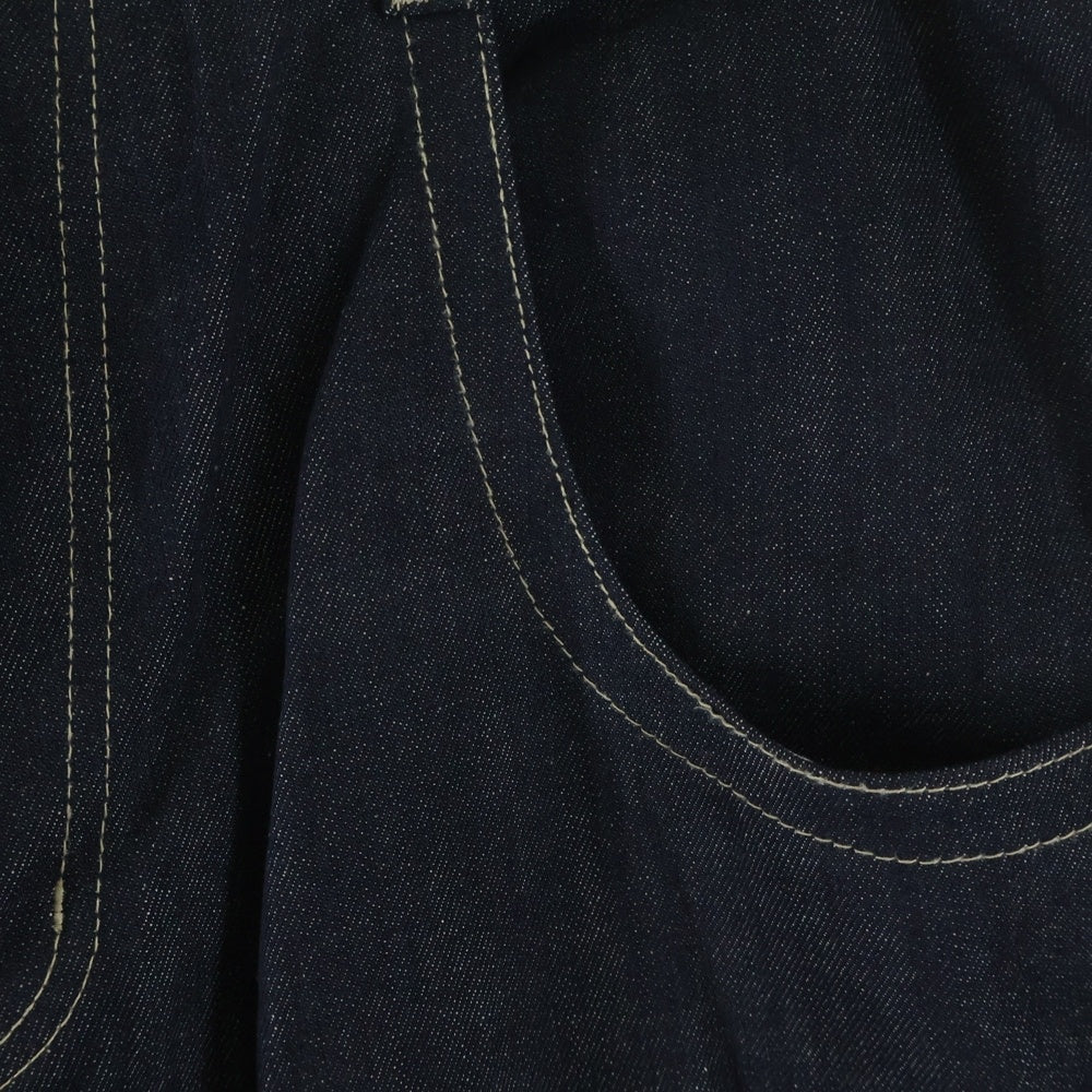 PROJECT G/R(プロジェクトジーアール) Retro Baggy レトロ ロゴ刺繍 バギー ワイド デニムパンツ インディゴ
