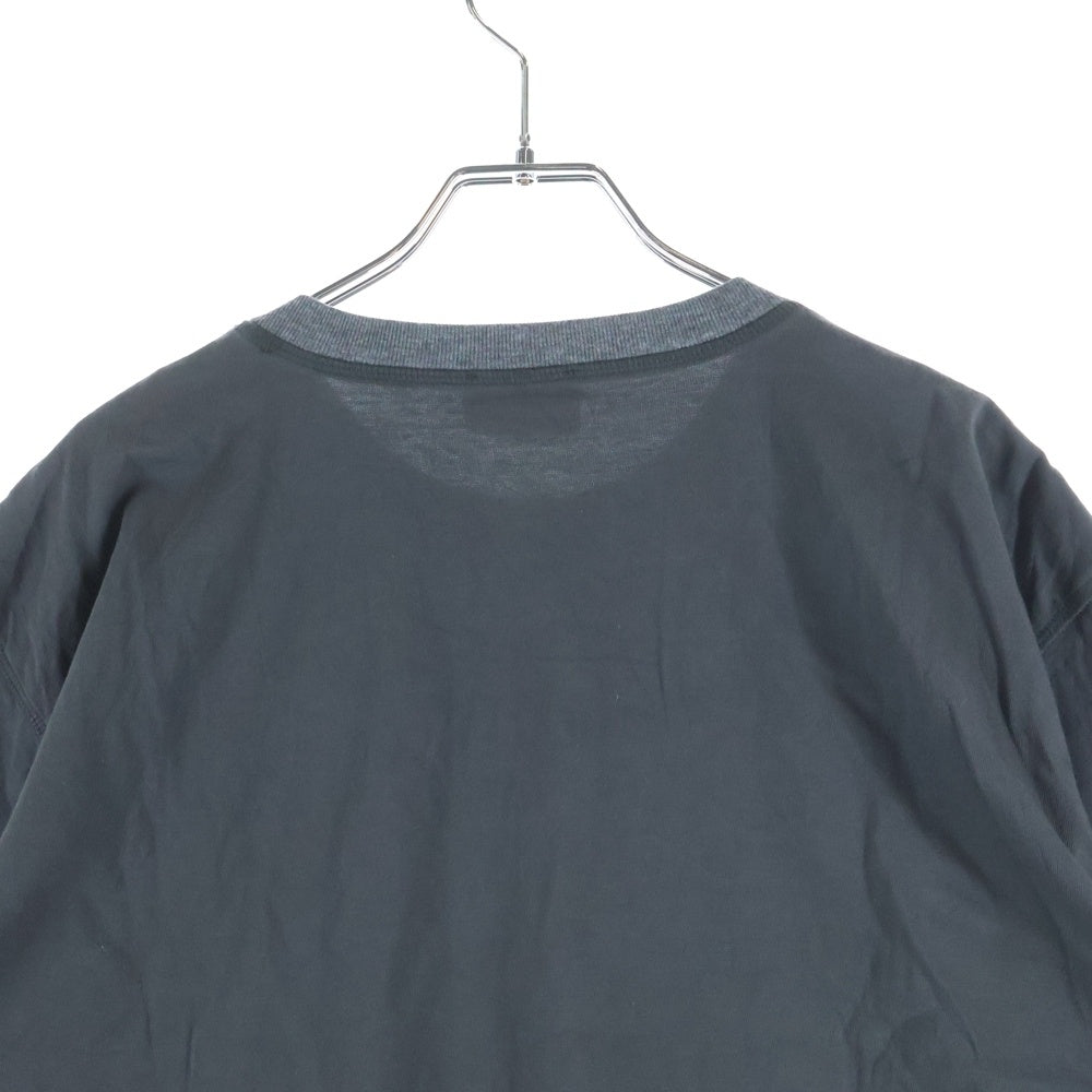 DIESEL(ディーゼル) 25SS T-NORM-HOSHI ホシ ロゴプリントクルーネック半袖Tシャツカットソー チャコール 0SPCB