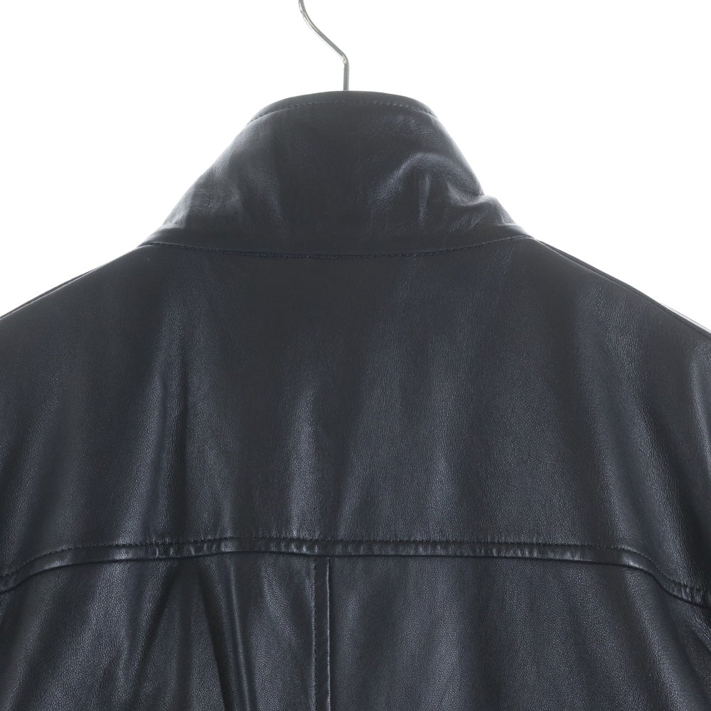 DIESEL(ディーゼル) L-GAST ガスト ユーティリティ ポケット ジップアップ レザージャケット ブラック A16658