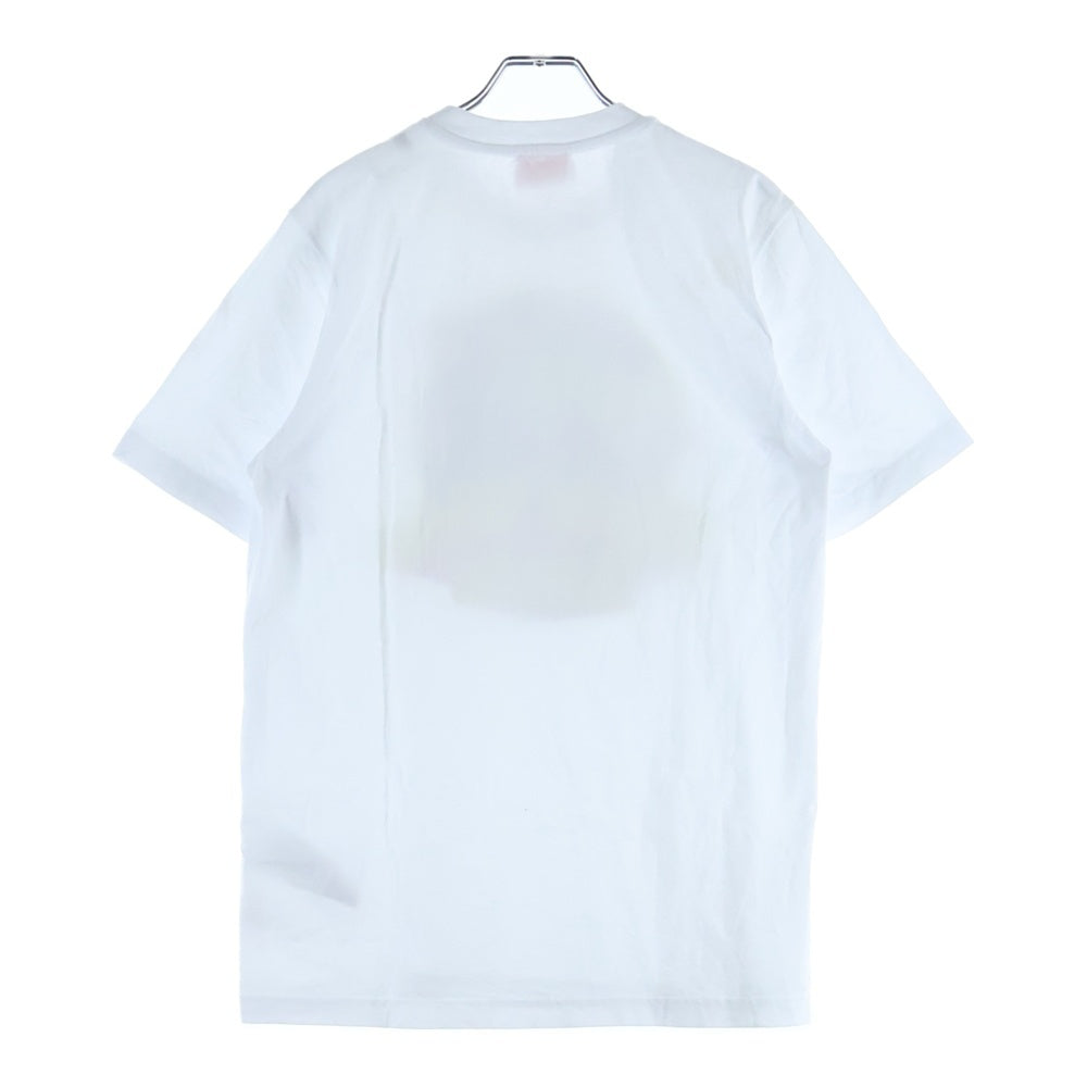 DIESEL(ディーゼル) T-JUST-L20 アースプリント クルーネック半袖Tシャツカットソー ホワイト A11048