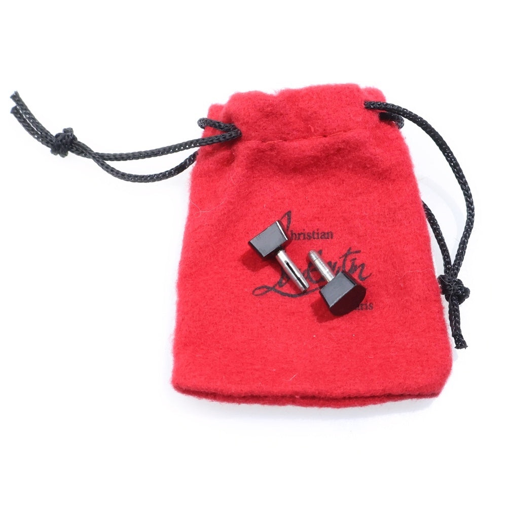 CHRISTIAN LOUBOUTIN(クリスチャンルブタン) ラウンドトゥ スエード ピン ヒール パンプス ブラック レディース