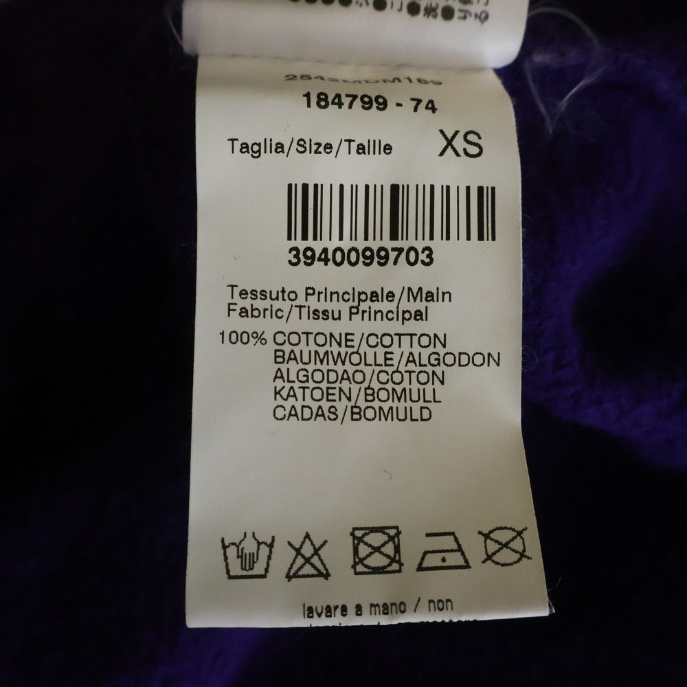 MSGM(エムエスジーエム) ロゴプリント クルーネック スウェット トレーナー パープル 2542MDM189