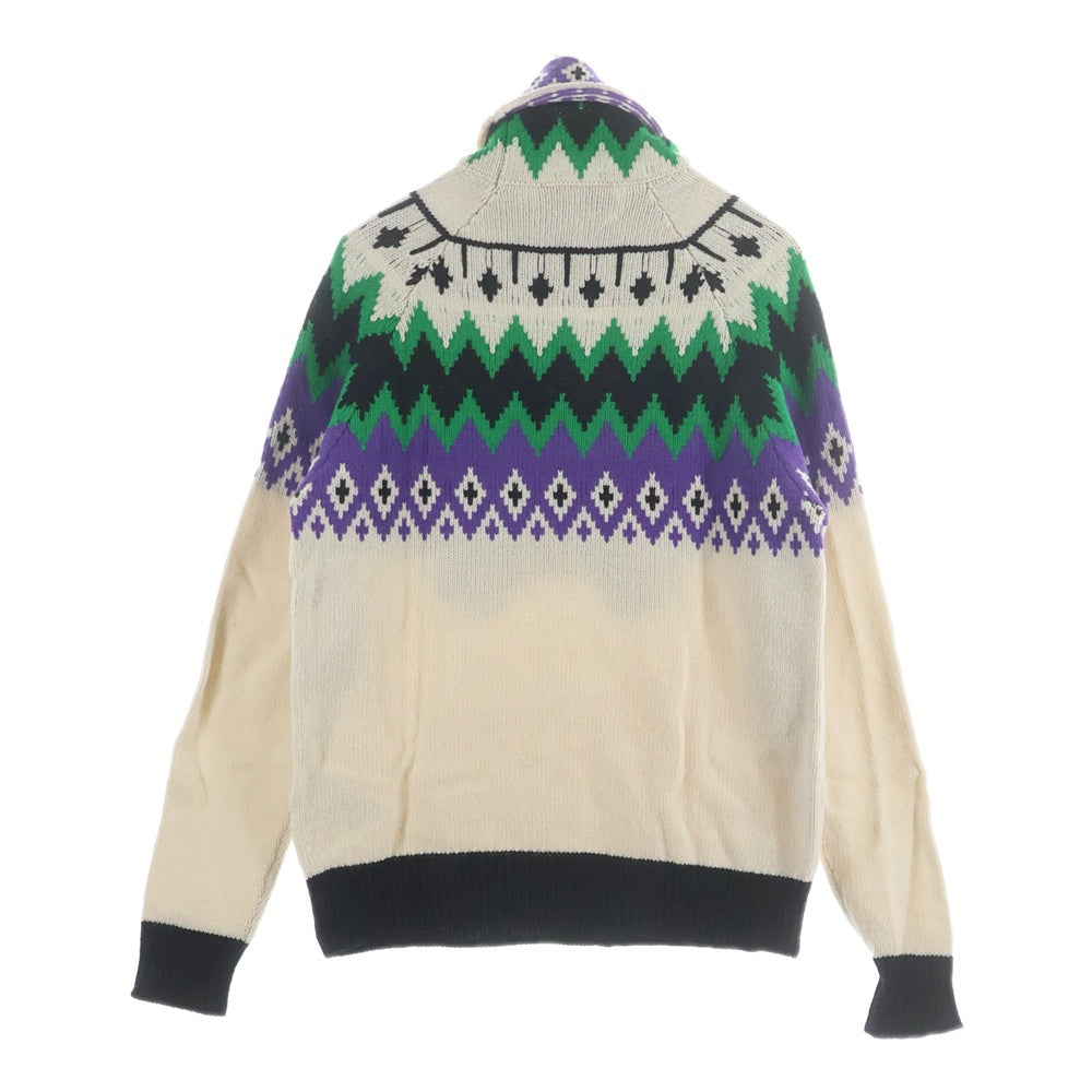 MSGM(エムエスジーエム) ベアパイル刺繍 タートルネック ニットセーター マルチ 2940MM147X