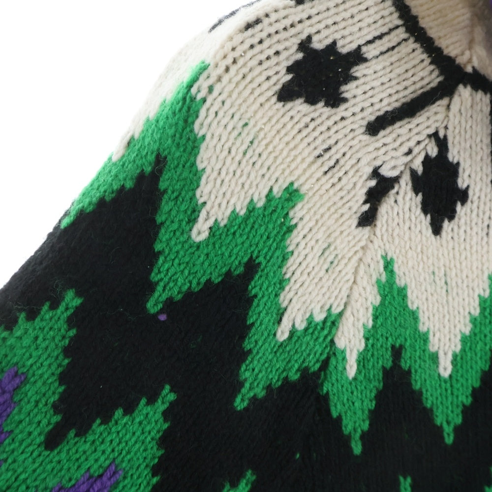 MSGM(エムエスジーエム) ベアパイル刺繍 タートルネック ニットセーター マルチ 2940MM147X