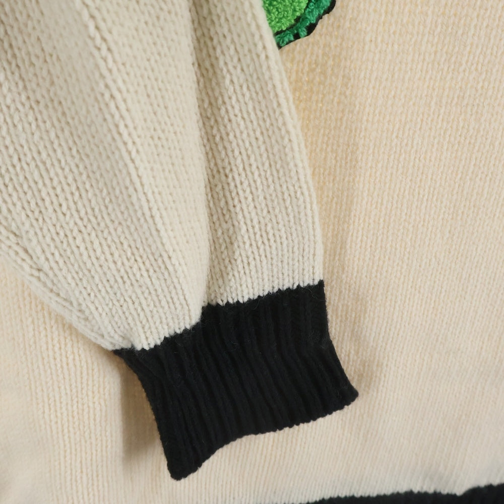 MSGM(エムエスジーエム) ベアパイル刺繍 タートルネック ニットセーター マルチ 2940MM147X