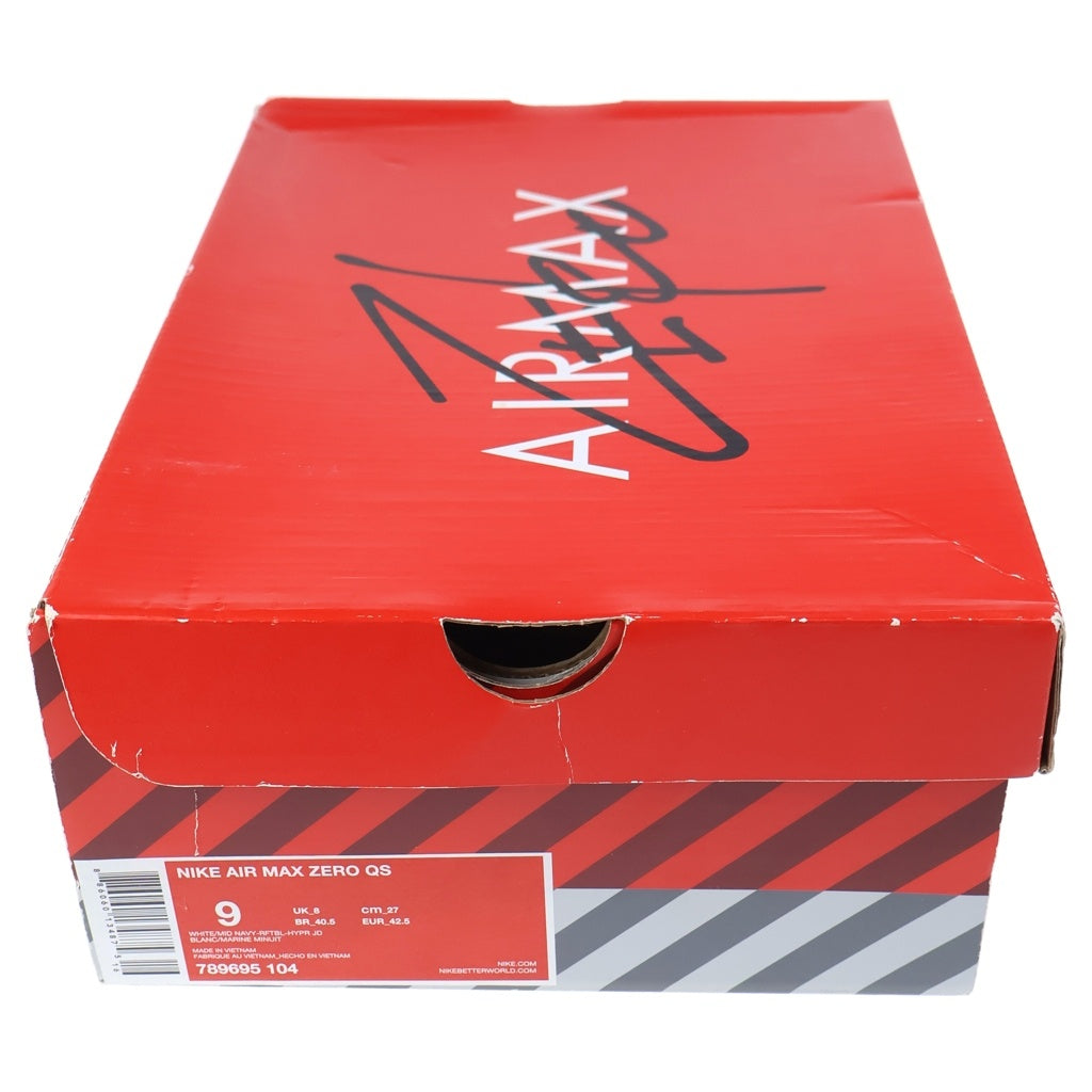 NIKE(ナイキ) AIR MAX ZERO QS エアマックス ゼロ ローカットスニーカー ネイビー US9/27cm 789695-104