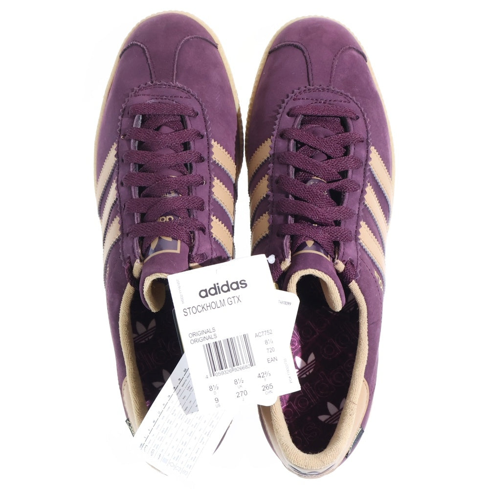 adidas(アディダス) STOCKHOLM GTX ストックホルム ゴアテックス ローカットスニーカー バーガンディ US9/27cm AC7752