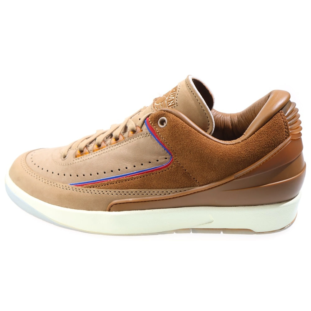 NIKE(ナイキ) ×TWO 18 AIR JORDAN 2 RETRO LOW SP TAN ツーエイティーン エアジョーダン2 レトロ タン ローカットスニーカー ブラウン US9/27cm DV7129-222