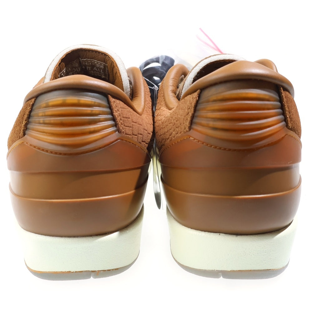 NIKE(ナイキ) ×TWO 18 AIR JORDAN 2 RETRO LOW SP TAN ツーエイティーン エアジョーダン2 レトロ タン ローカットスニーカー ブラウン US9/27cm DV7129-222