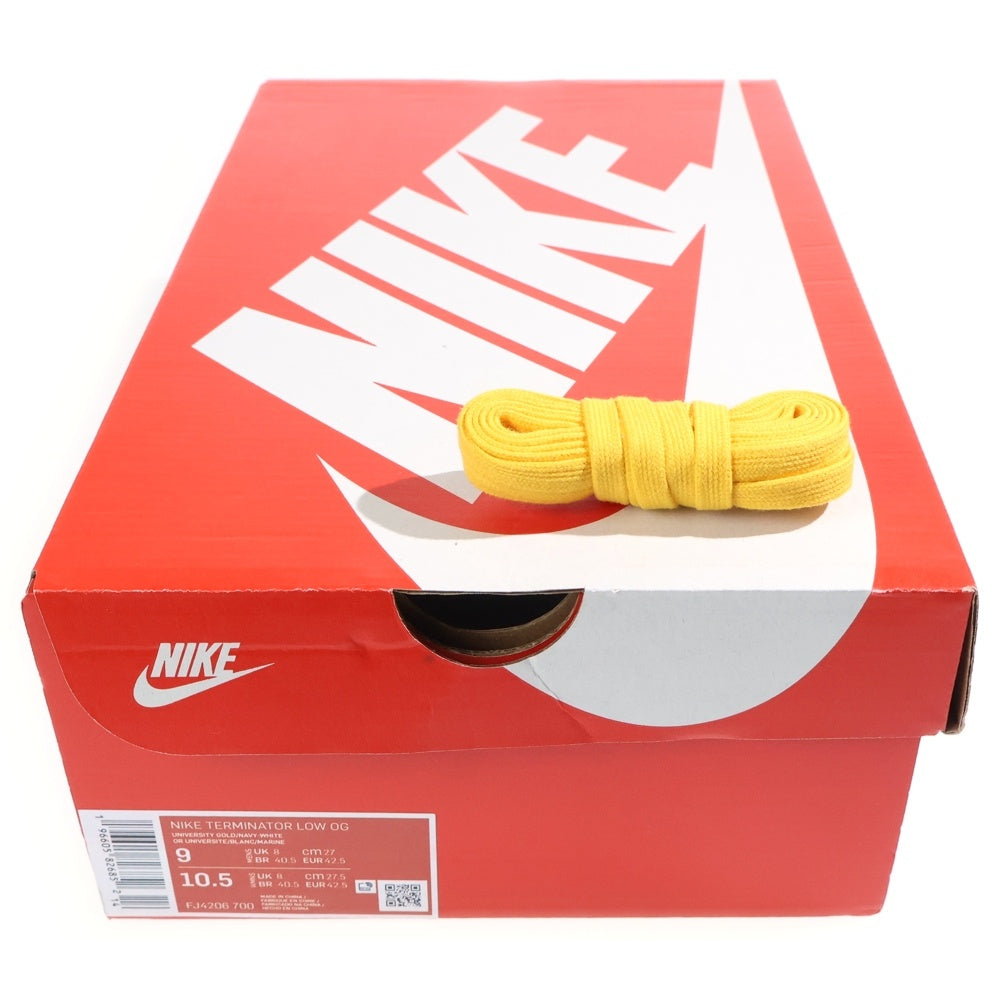 NIKE(ナイキ) TERMINATOR LOW MICHIGAN ターミネーター ミシガン ローカットスニーカー イエロー/ネイビー US9/27cm FJ4206-700