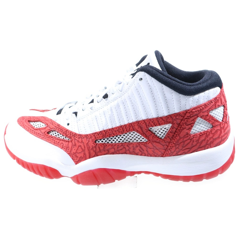 NIKE(ナイキ) AIR JORDAN 11 RETRO LOW IE エアジョーダン11 レトロ ローカットスニーカー ホワイト/レッド US8.5/26.5cm 919712-101