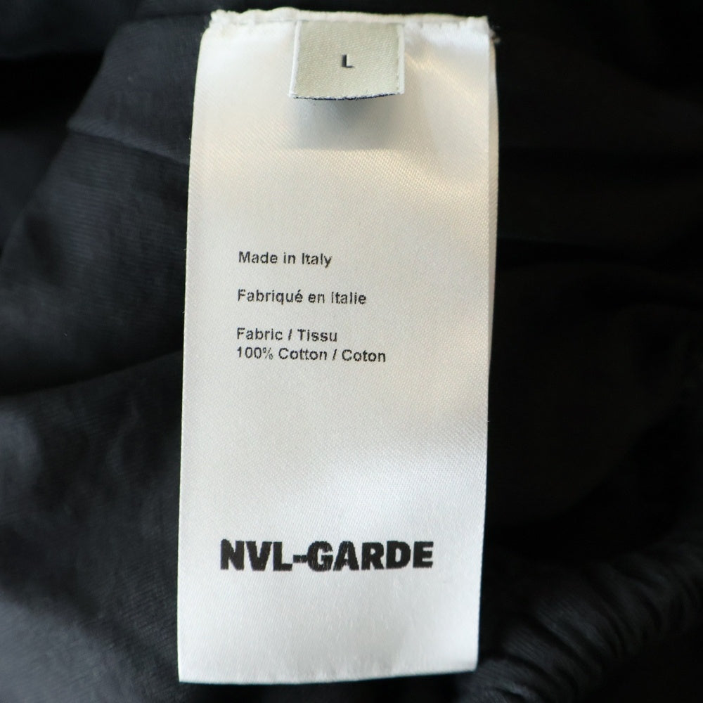 NVL-GARDE (エヌヴィエル ガルド) BASIC T SHIRT コットン オーバーサイズ 七分袖 半袖Tシャツ ブラック