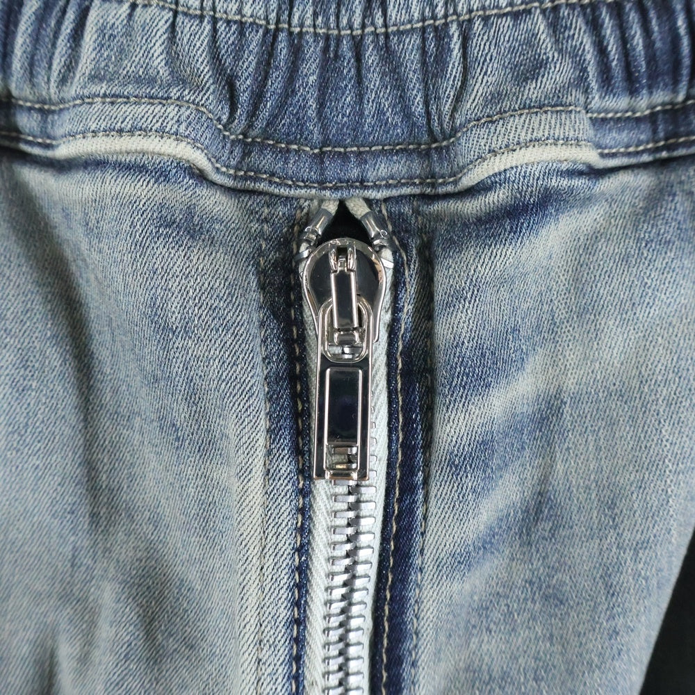 DRKSHDW(ダークシャドウ) 24AW DOUBLE CARGO JUMBO BELAS ダブルカーゴ ジャンボベラ ワイドデニムパンツ インディゴ DU02D2398-SKY