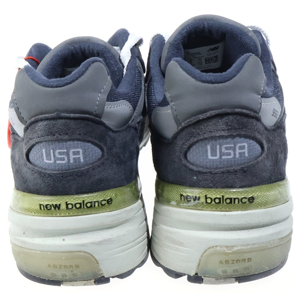 New Balance(ニューバランス) M992GG スウェードレザー メッシュ ローカットスニーカー グレー US8.5/26.5cm