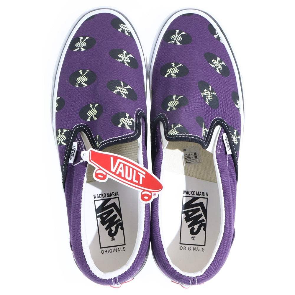 VANS(ヴァンズ) ×WACKO MARIA OG SLIP-ON LX PURPLE RECORDS ワコマリア パープルレコード スリッポン ローカットスニーカー パープル US9/27cm VN0A45JK5961