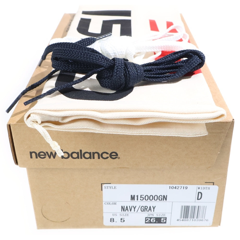 New Balance(ニューバランス) M15000GN 30周年記念モデル ヌバックレザー ローカットスニーカー ネイビー US8.5/26.5cm