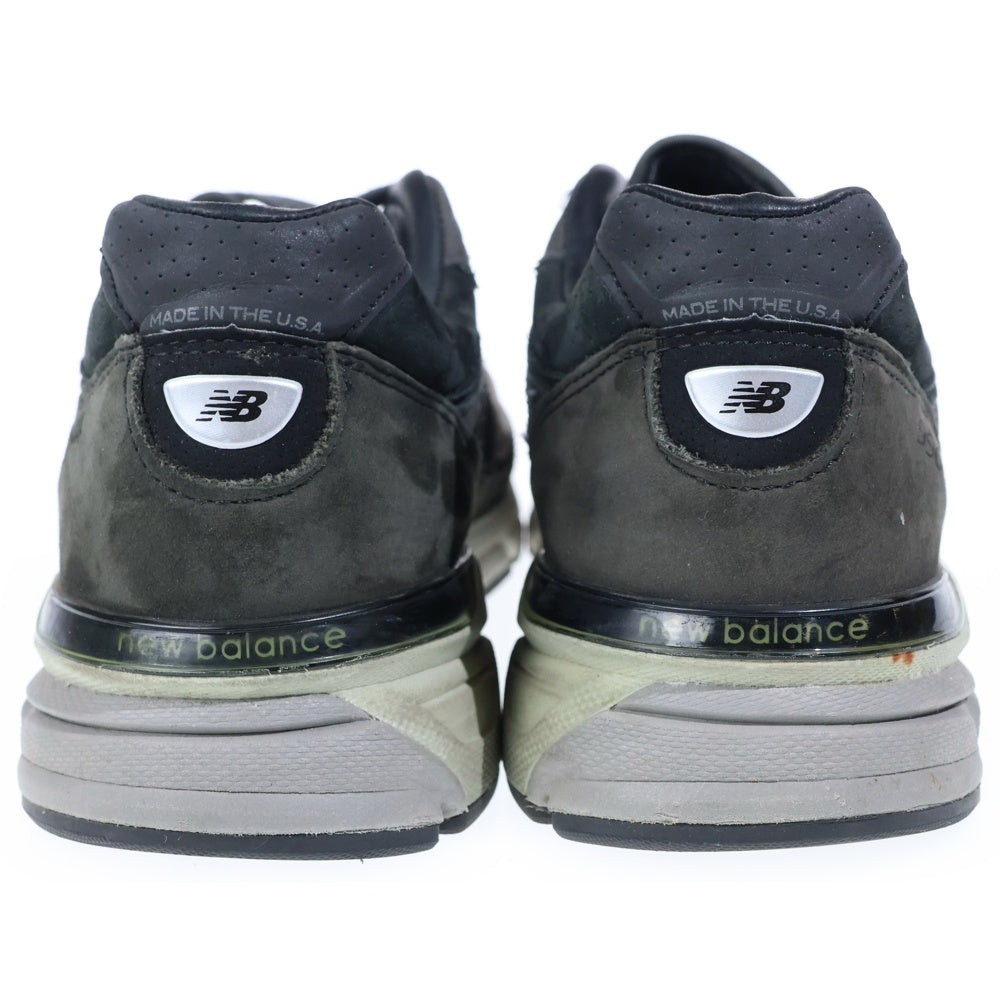 New Balance(ニューバランス) M990FEG4 990V4 ヌバックレザー ローカットスニーカー ブラック/グレー US8.5/26.5cm
