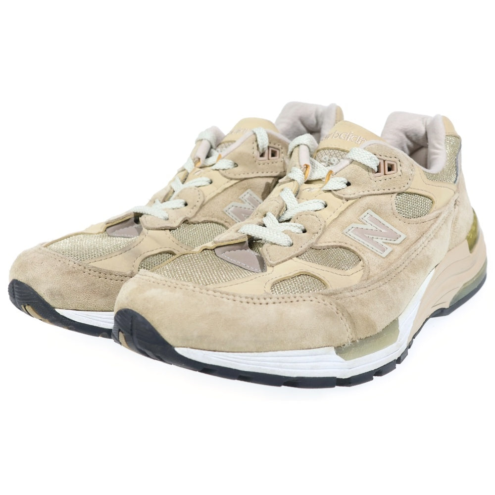 New Balance(ニューバランス) M992TN スウェードレザー メッシュ ローカットスニーカー ベージュ US8.5/26.5cm