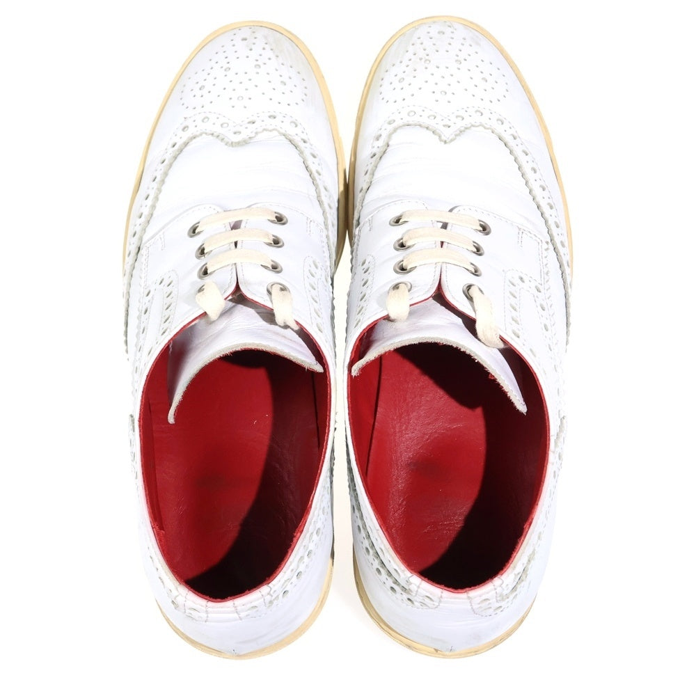 Tricker's(トリッカーズ) ×JUNYA WATANABE COMME des GARCONS MAN ジュンヤワタナベ コムデギャルソンマン ウィングチップ レザー ドレスシューズ ホワイト WF-K102-051