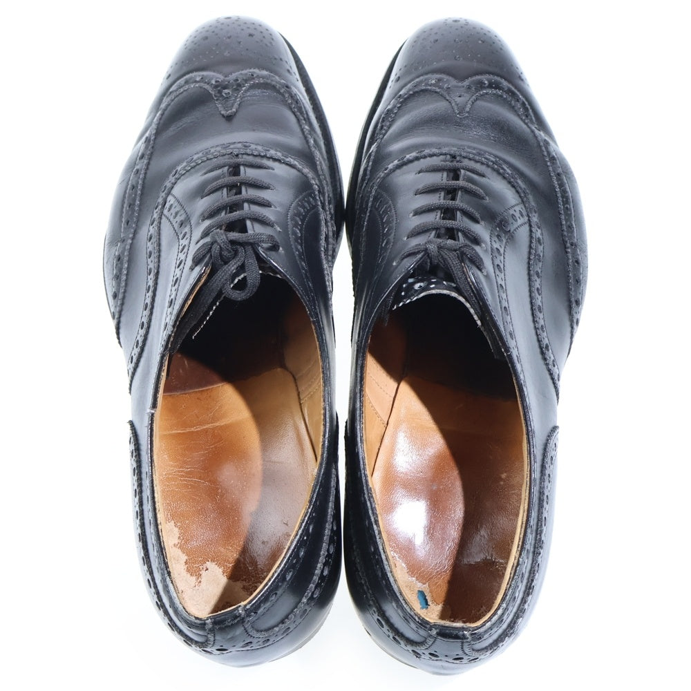 Church's(チャーチ) CHETWYND LAST173 チェットウィンド ウィングチップ フルブローグ レザー ビジネスシューズ ドレスシューズ ブラック