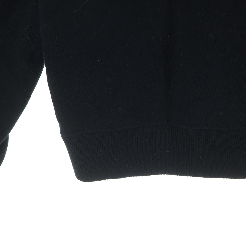 BLACK COMME des GARCONS(ブラックコムデギャルソン) 18AW ×NIKE ナイキ スウォッシュ ロゴプリント クルーネック スウェット トレーナー ブラック 1B-T107