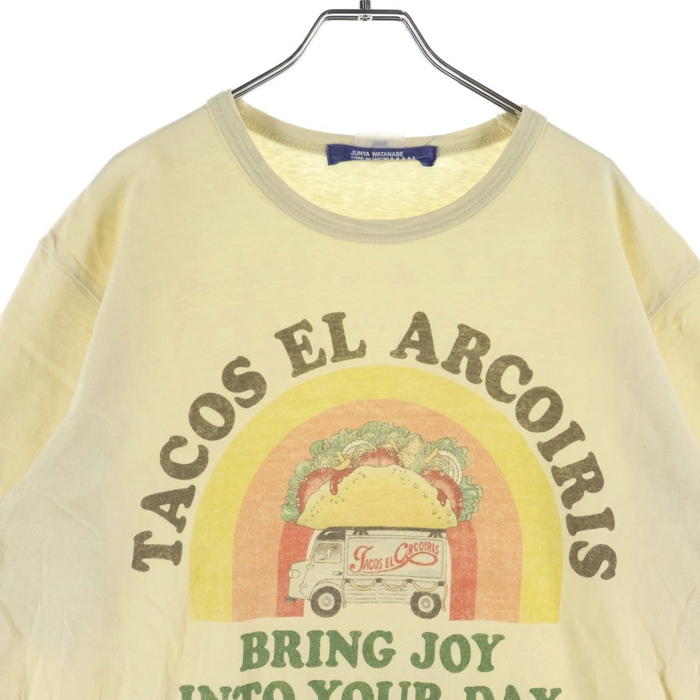 JUNYA WATANABE COMME des GARCONS(ジュンヤワタナベ コムデギャルソン) 19AW グラフィックプリント クルーネック 半袖Tシャツカットソー イエロー WD-T022