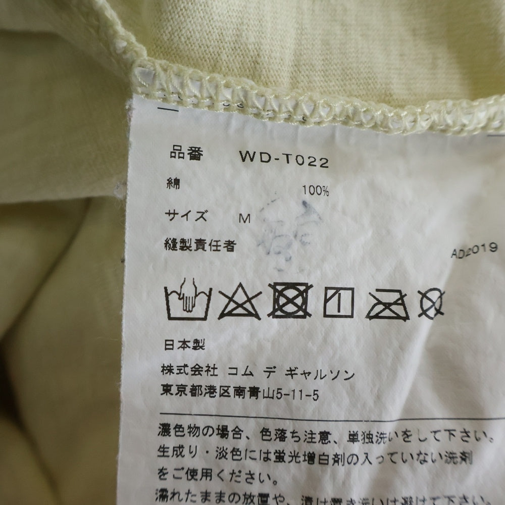 JUNYA WATANABE COMME des GARCONS(ジュンヤワタナベ コムデギャルソン) 19AW グラフィックプリント クルーネック 半袖Tシャツカットソー イエロー WD-T022