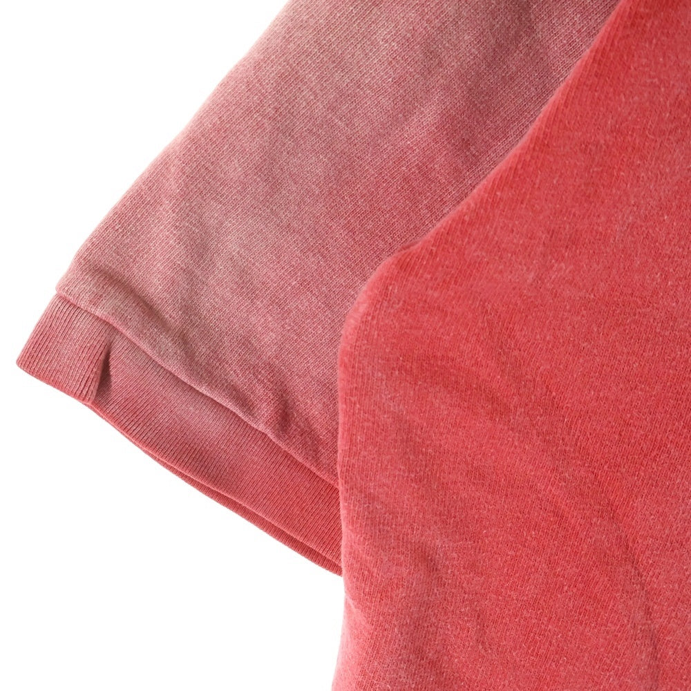 BOWWOW(バウワウ) ROSE BOWL ローズ ボウル ヴィンテージ加工 七分袖 スウェットトレーナー レッド