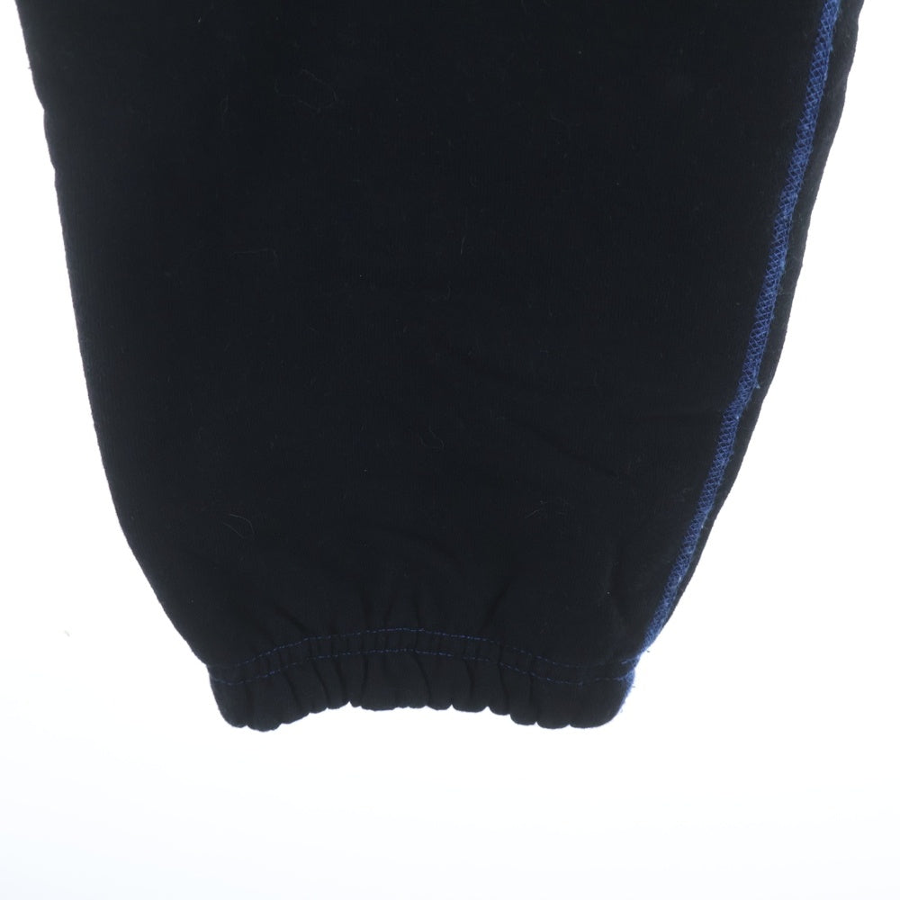 NOAH(ノア) NOT DEAD YET ロゴ刺繍 裏起毛 スウェット パンツ ブラック