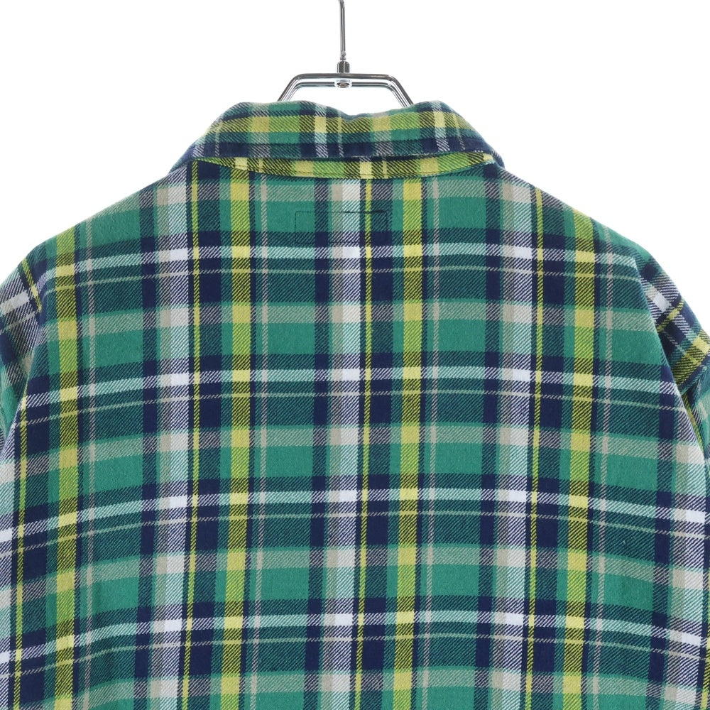 STUSSY(ステューシー) Classic Zip Up Plaid Shirt クラシック ジップアップ プレイド チェック シャツ ジャケット グリーン