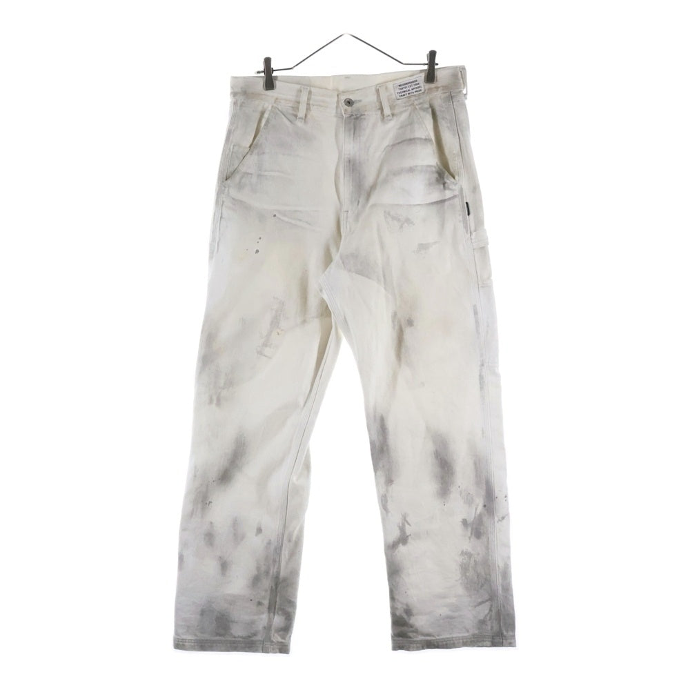 NEIGHBORHOOD(ネイバーフッド) 22AW WHITE PAINTER PT ダメージ加工 ぺインター ワークパンツ ホワイト 222YTNH-PTM03