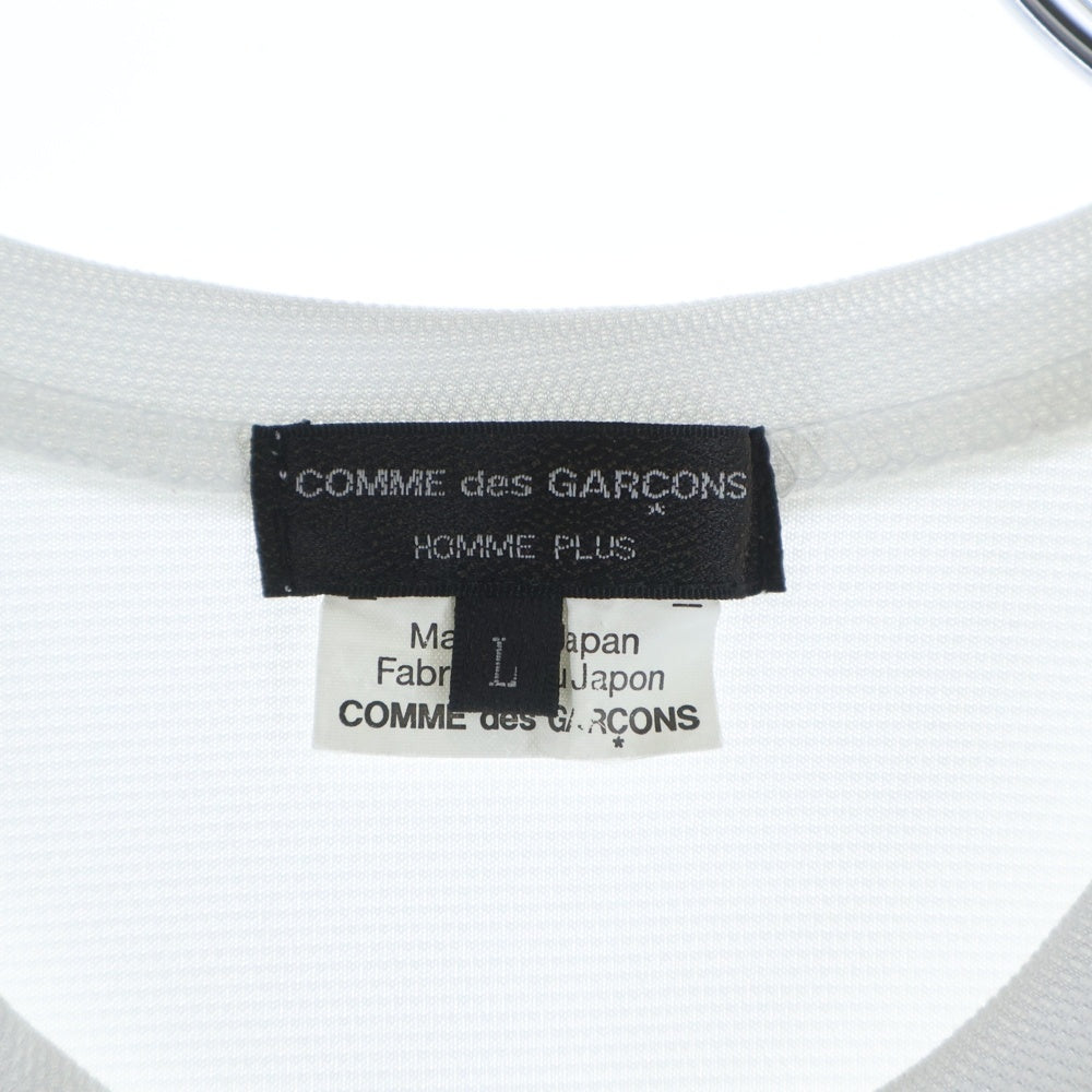 COMME des GARCONS HOMME PLUS(コムデギャルソンオムプリュス) 19AW Zeus ゼウス プリント ポリエステル クルーネック 半袖Tシャツ カットソー ホワイト PD-T036 AD2019