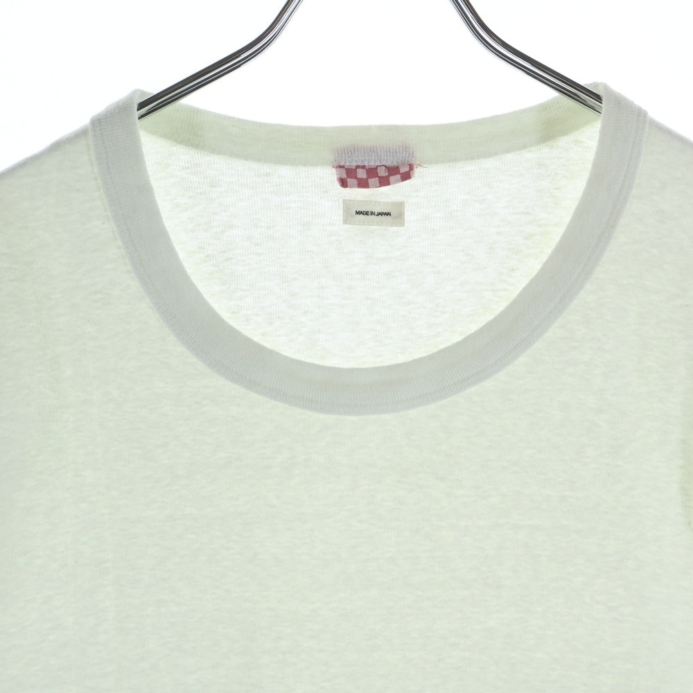 VISVIM(ヴィスヴィム) 20SS 無地 コットン クルーネック 半袖Tシャツ カットソー ホワイト 0120105009005