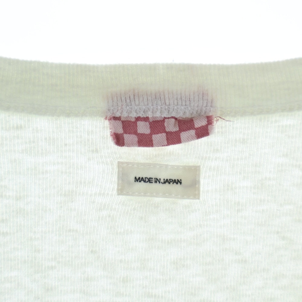 VISVIM(ヴィスヴィム) 20SS 無地 コットン クルーネック 半袖Tシャツ カットソー ホワイト 0120105009005