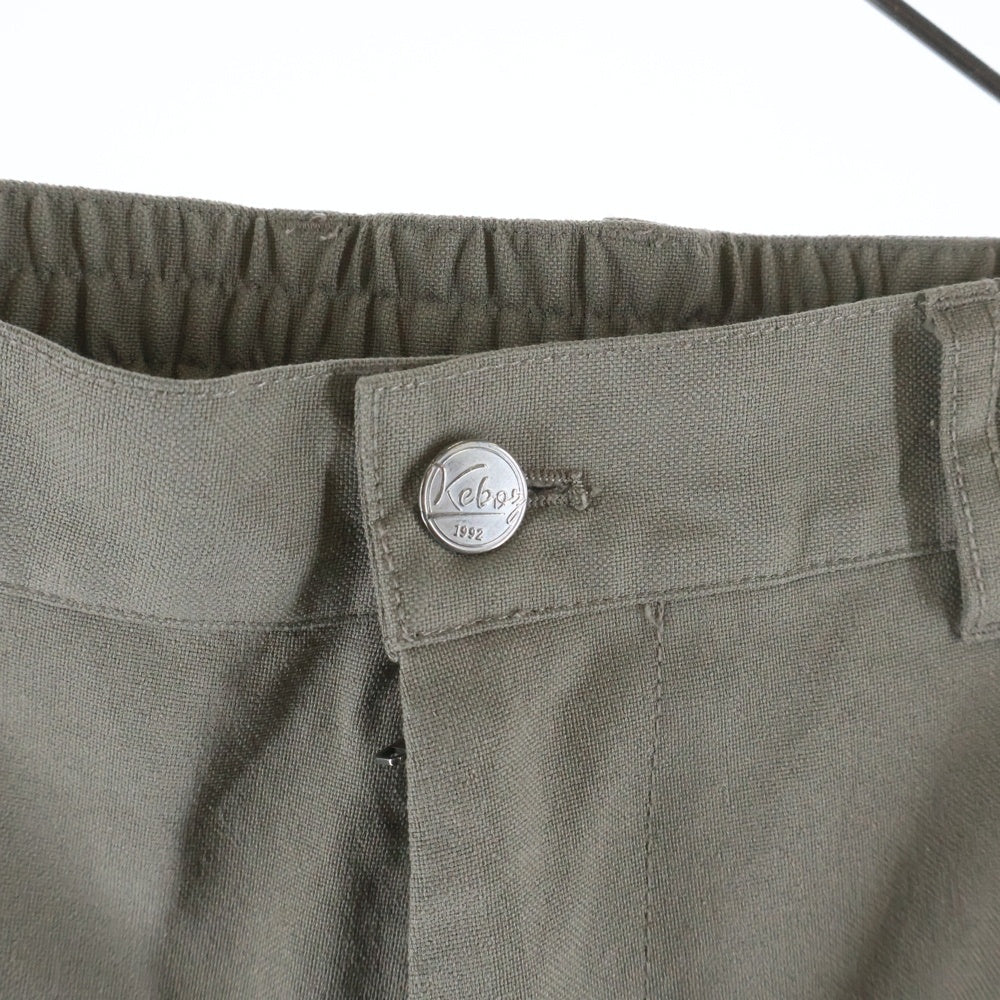 KEBOZ(ケボズ) DUCK WORK PANTS ダック生地 ダブルニー ワーク パンツ グレー