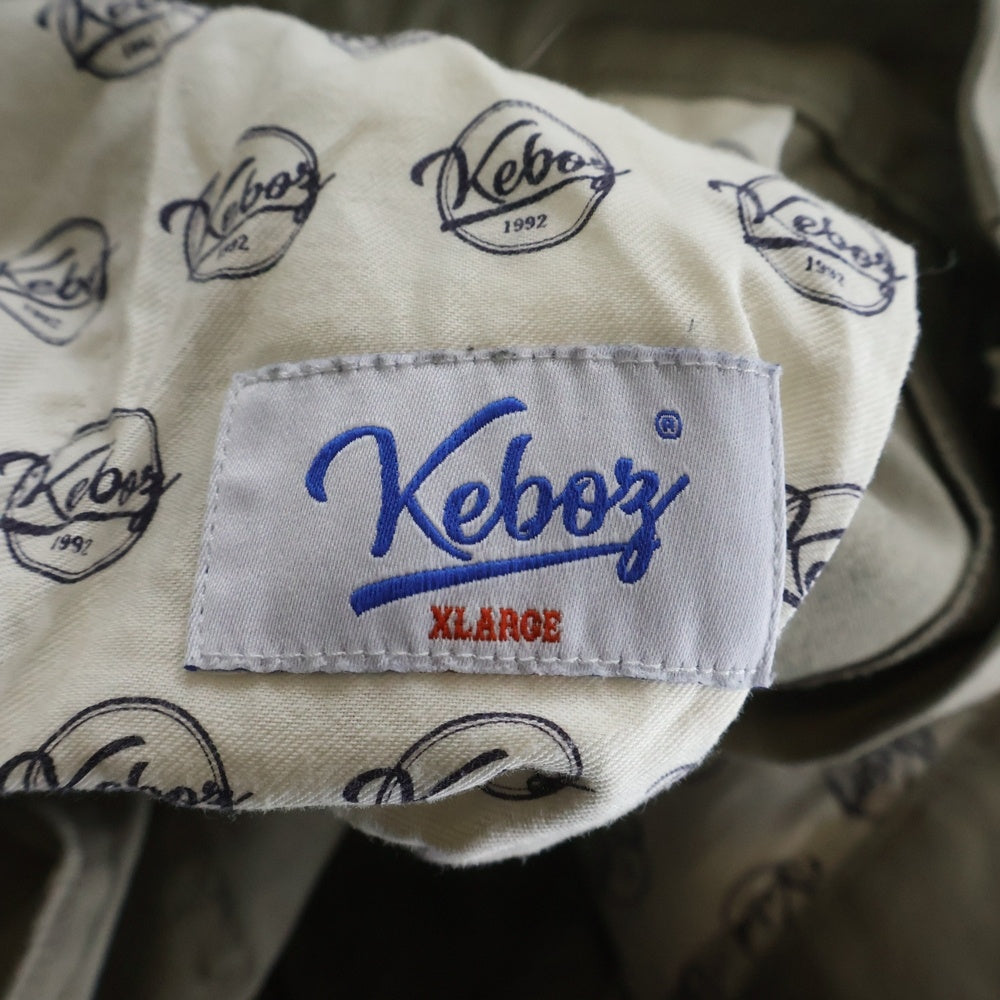 KEBOZ(ケボズ) DUCK WORK PANTS ダック生地 ダブルニー ワーク パンツ グレー
