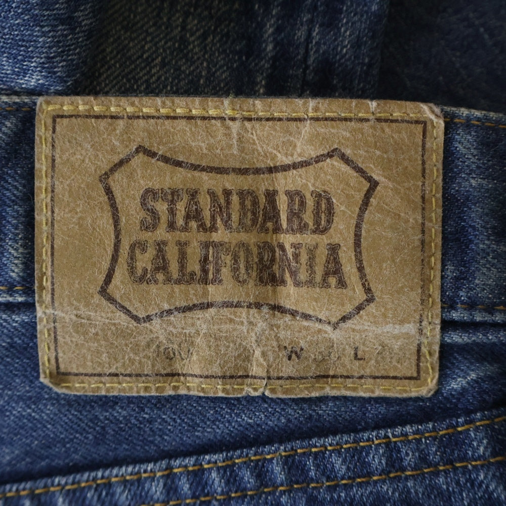 STANDARD CALIFORNIA(スタンダード カリフォルニア) ボタンフライ 5ポケット ストレート デニムパンツ インディゴ S901