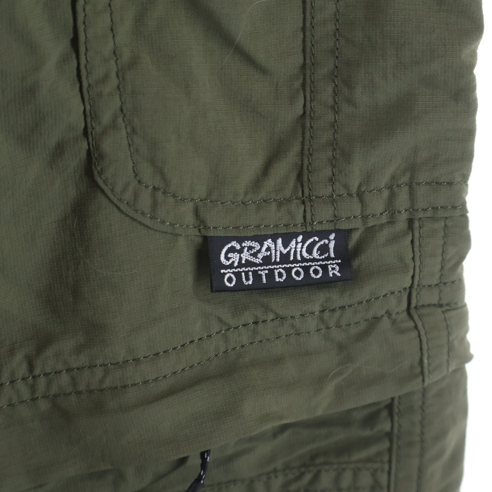 GRAMICCI(グラミチ) コンバーチブル マイクロ リップストップ ナイロン ロングパンツ カーキ G3SM-P071