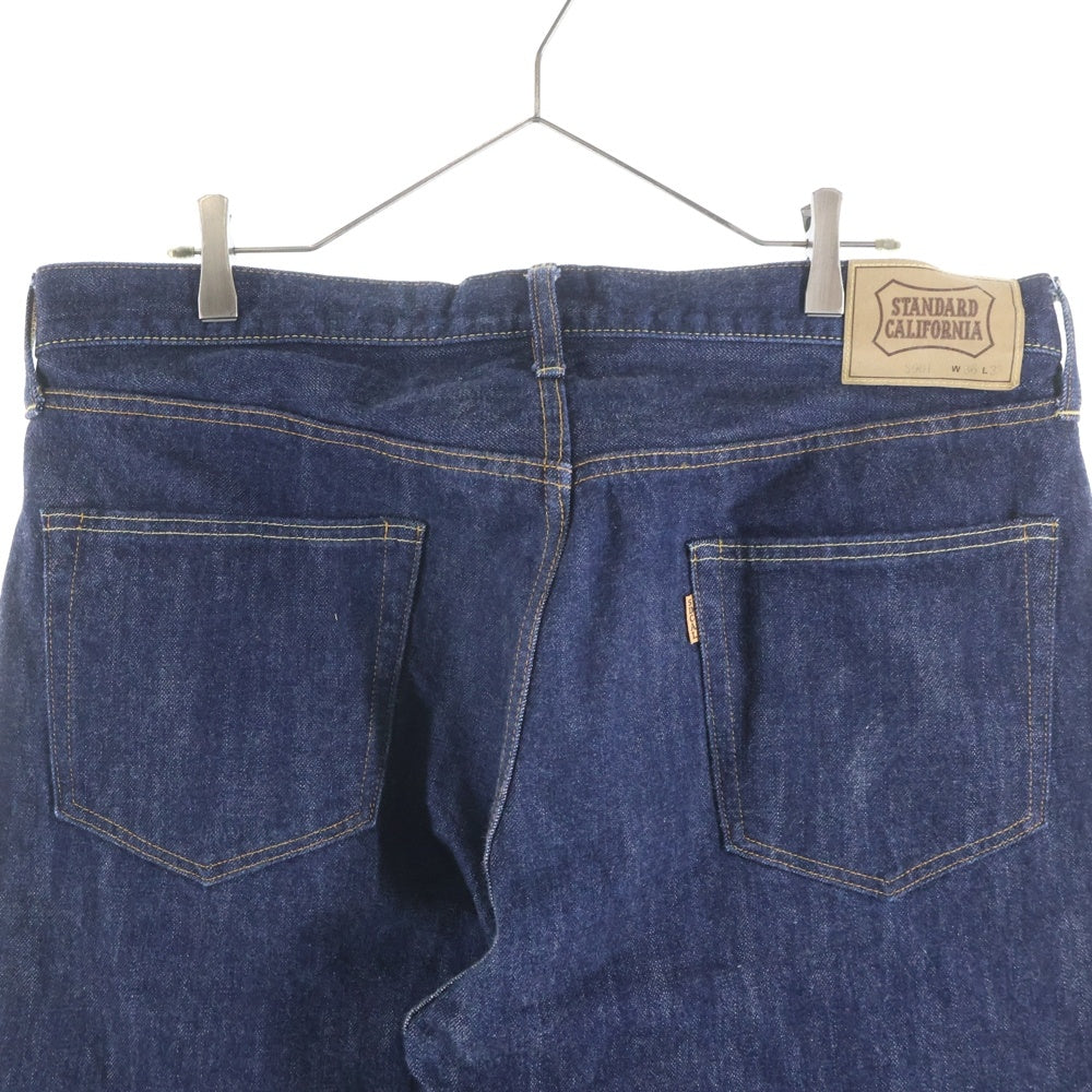 STANDARD CALIFORNIA(スタンダード カリフォルニア) 960 ウォッシュ加工 5ポケット ストレート デニムパンツ インディゴ