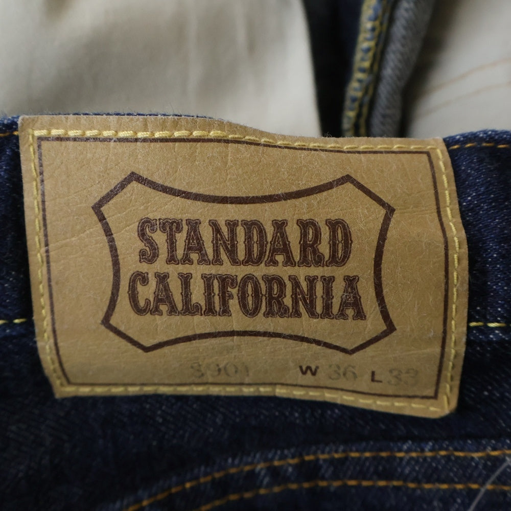 STANDARD CALIFORNIA(スタンダード カリフォルニア) 960 ウォッシュ加工 5ポケット ストレート デニムパンツ インディゴ