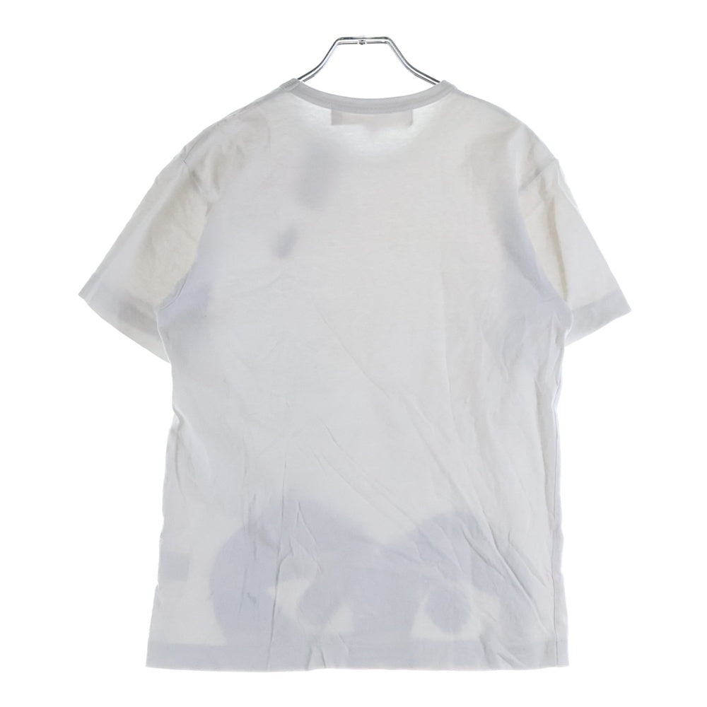 PLAY COMME des GARCONS(プレイコムデギャルソン) ハート刺繍 プリント クルーネック 半袖Tシャツ カットソー ホワイト