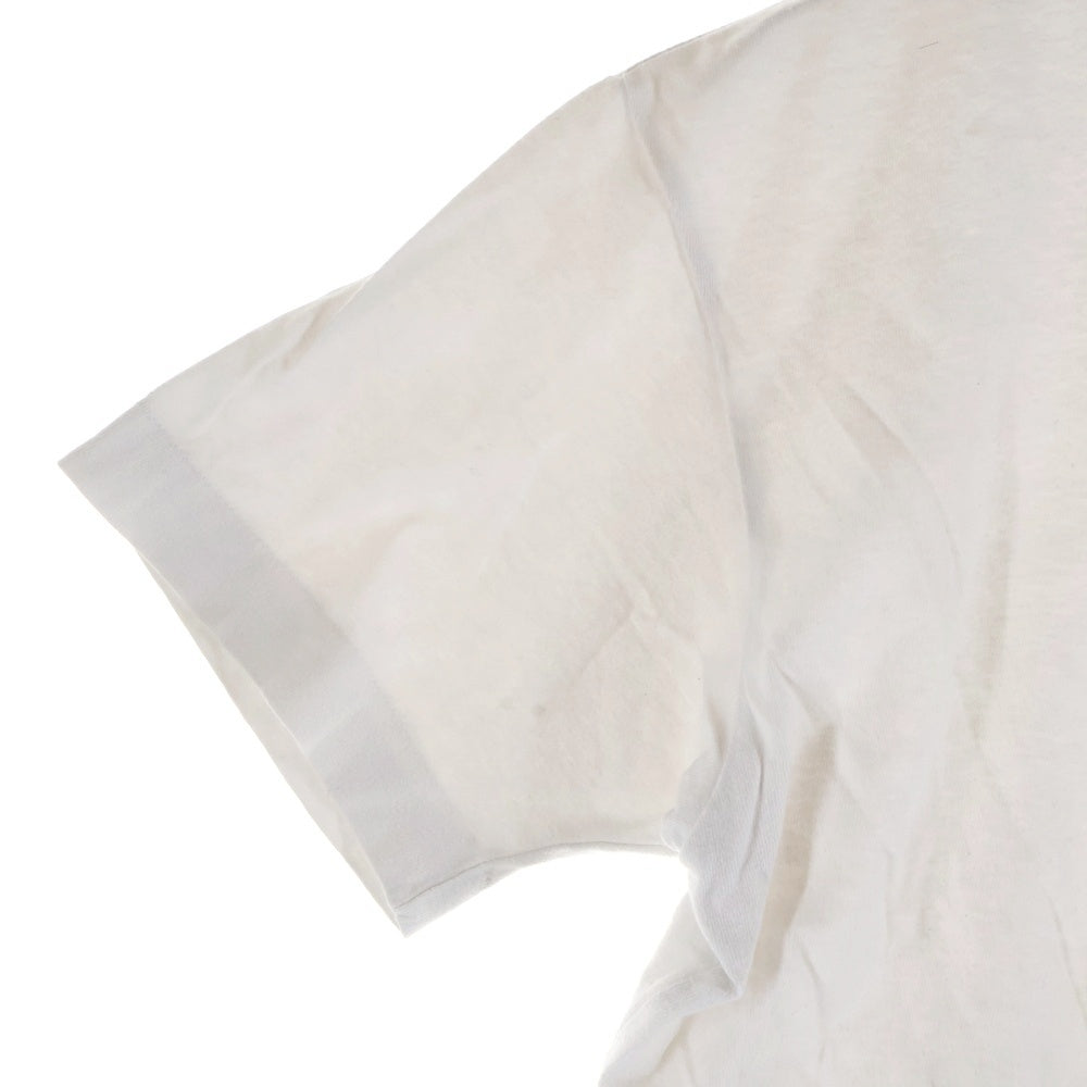 PLAY COMME des GARCONS(プレイコムデギャルソン) ハート刺繍 プリント クルーネック 半袖Tシャツ カットソー ホワイト