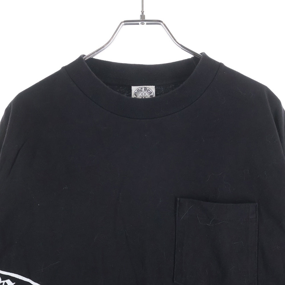 CHROME HEARTS(クロムハーツ) OLD オールド 袖クロスプリント クルーネック 長袖Tシャツカットソー ブラック