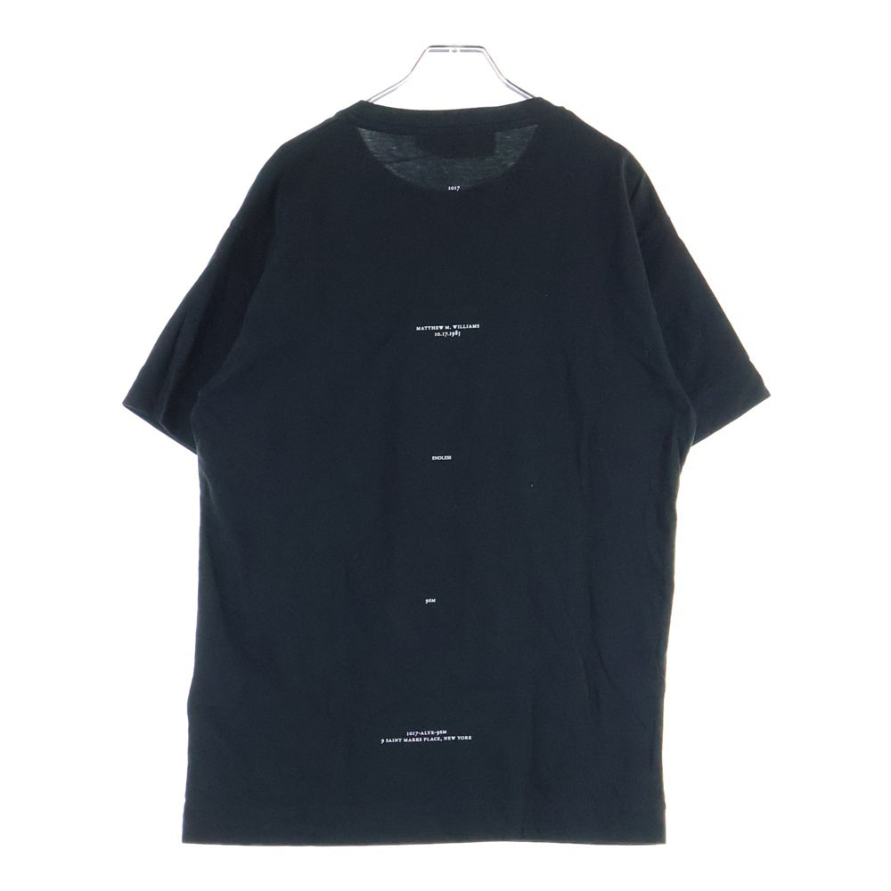 1017 ALYX 9SM(アリクス) フォトプリント クルーネック 半袖Tシャツ カットソー ブラック