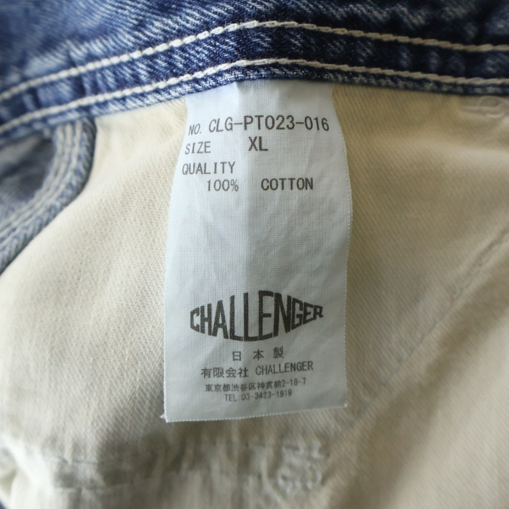 CHALLENGER(チャレンジャー) 23AW WASHED PAINTER PANTS ウォッシュ加工 ぺインター デニムパンツ インディゴ CLG-PT023-016